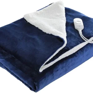 Heated Flannel Electric Blanket with Timer